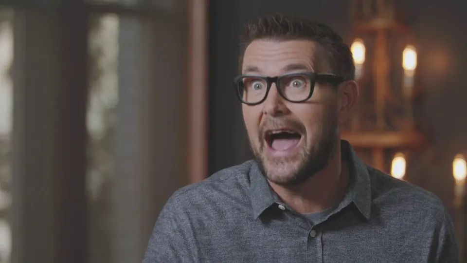 Still from "The Lion's Den, Episode 9: Pastor Mark Batterson"